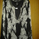 Kaktus chiffion blouse for her V cute with beads two pic size L