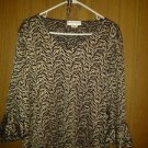 dressbarn spandex lace strech top V pretty 4 her size 1X