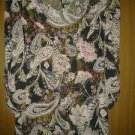 Essentials spandex blouse v cute top 4 her size large