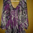 Pure energy dress for woman chiffion blouse. V pretty top.SIZE 1X