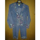 RUBY R D v cute jeans suit stretch with cotton size 10