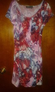 Elementz spandex dress v cute fore women size L