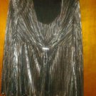 Blu.Sage . silver stretch blouse fore women size X L