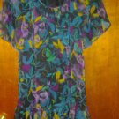 Dividcd chiffon dress fore women with flower size 6