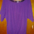 . R. E. Q  v pretty blouse for women size M silver . Metallic