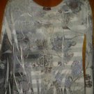 M. By amour v pretty blouse for women size M silver . Metallic