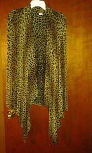Midminght made in . U.S.A spandex jacket blouse v pretty for women size18. W