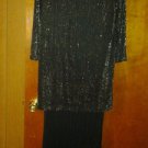 Shar. Ade v pretty chiffon & spandex dress for women size12