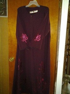 V cute abaya v beautiful v soft. With flower. size 2x