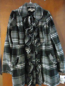 FASHIONABLE CHIC STYLE BLACK & GREY WOMEN'S JACKET JOIT BRAND SIZE LARGE