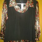 Clauoia. Richart. V pretty spandex blouse for woman size.M.