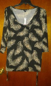 East 5 th spandex blouse so pretty for women size2 X