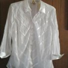 Selene v pretty chiffon blouse for women size 2 X