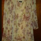 Kathy Roberts made in US chiffon dress two pc size 16