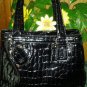 Liz Clalbaine seanks leather v pretty handbag tote