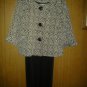 Kim .rogers v cute jacket matching pants size m