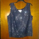 Dana .kay. Chiffion with. Line strech blouse beautiful top for eveing size 20 W