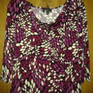 AB studio made in u s spandex stretch top v cute blouse 4 her size M