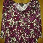 AB studio made in u s spandex stretch top v cute blouse 4 her size M