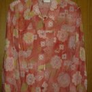 Alfred dunner. V cute top with flower for women size16