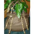 fashion handbag v cute for women goled Brown