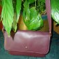 genuine ETIENNA AIGNER dark purple HANDBAG LEATHER