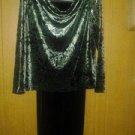 Briggs . New. York velvet suit for women size X L