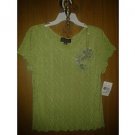 Connected stretch V cute top for women size L