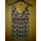 Speechless spandex top with beads v cute for woman size. M.