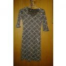 V pretty lace with beads ,sparkle dress  for women size M