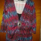 Elementz blouse for woman spandex beautiful top for womensize 2X