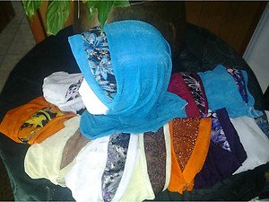 Scarf. Stretch fit any one hljab beautiful. for women free size