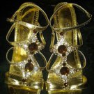 Wild Rose v pretty golden shoes for women size 7.5