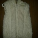 T e a dress for woman. V cute vest  wool with fur fox size M