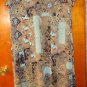 STYLE & CO CHIFFON DRESS 22W BROWN WITH FLOWERAL PATTERN