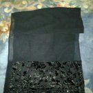 Chiffion scarf. V pretty with velvet & beads. V cute