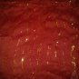 V pretty scarf. Hijab u can uses for many things it is orangewith golden thread