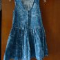 CASUAL GLITTERY JEANS STYLE V-NECK GIRLS DRESS SIZE 5- 8