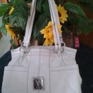 Tignanello leather handbag tote v pretty for women