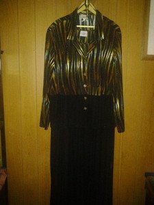 Studio v pretty suit dress 2pc with sparkle for women size 32 W