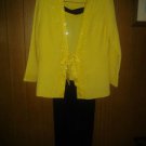Maxie. Klein. New york v pretty pants suit 3pc with beads for women size16