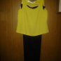 Maxie. Klein. New york v pretty pants suit 3pc with beads for women size16