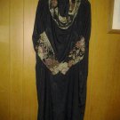 Abaya or esdal no scarf or pins esy to wear free size fit all