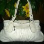 WHITE leather Kathy van zeeland leather HANDBAG, PURSE WOMEN'S PURSE