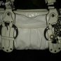 WHITE leather Kathy van zeeland leather HANDBAG, PURSE WOMEN'S PURSE