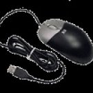 HP Black and Silver USB Mouse