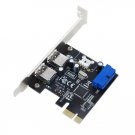 SEDNA - PCI Express USB 3.0 4 Port Adapter ( 2External + 2 Port Internal with 20 Pin connector )