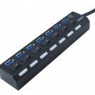 SEDNA - 7 Ports USB 3.0 Hub with Power Switch and 1 x 1Pad Charging Port