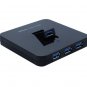 SEDNA 4 Ports USB 3.0 Hub - 1 Vertical Foldable Port, 5V4A AC/DC adapter - Black