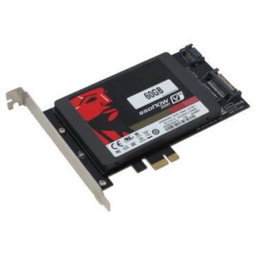 SEDNA - PCI Express SATA III SSD Adapter with SATA III port & HybriDisk software